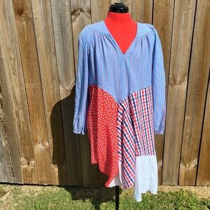Patriotic upcycle tunic